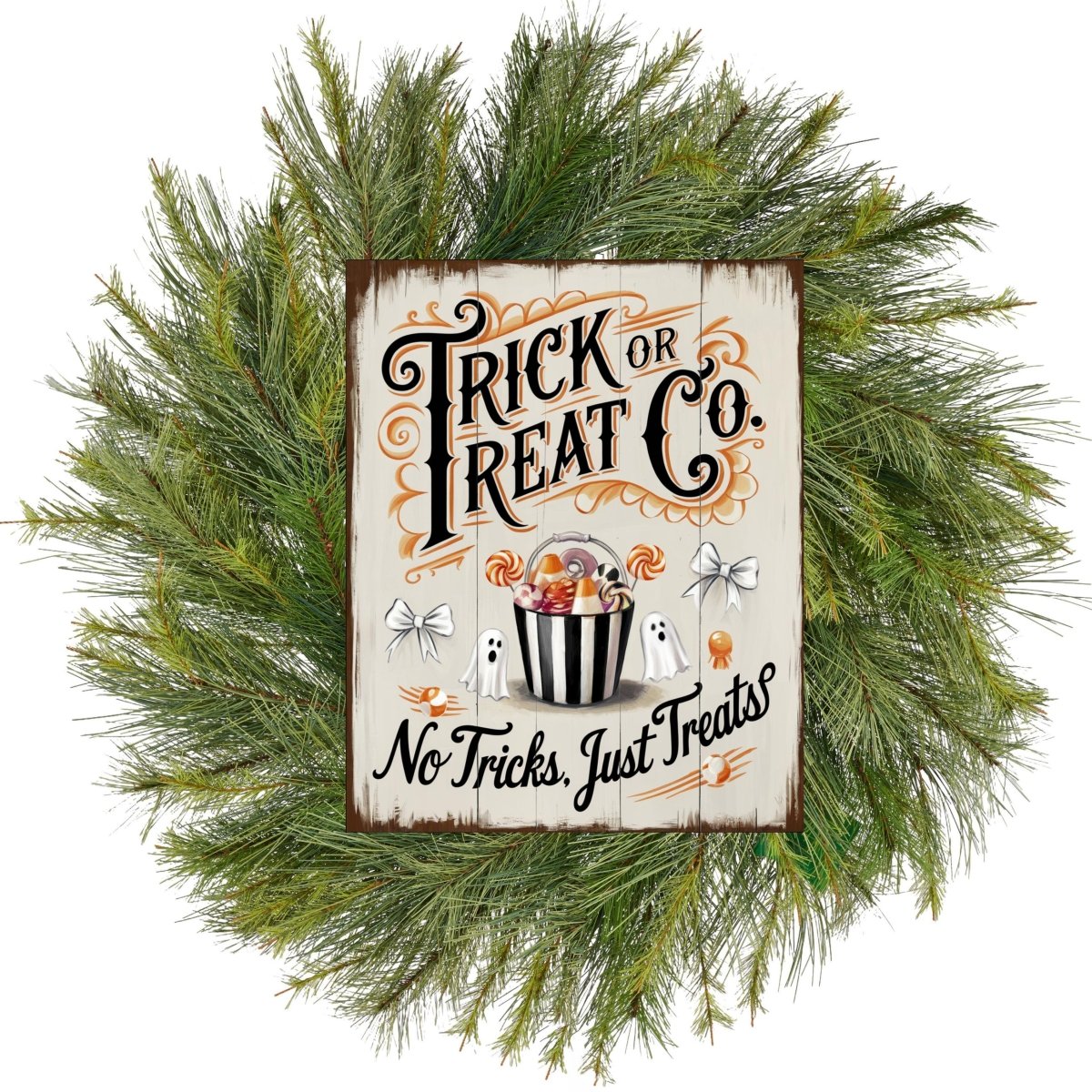 Shop For Trick or Treat Co, Just Treats Halloween Sign