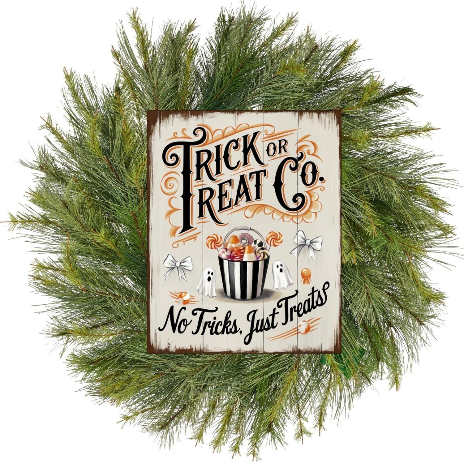 Shop For Trick or Treat Co, Just Treats Halloween Sign