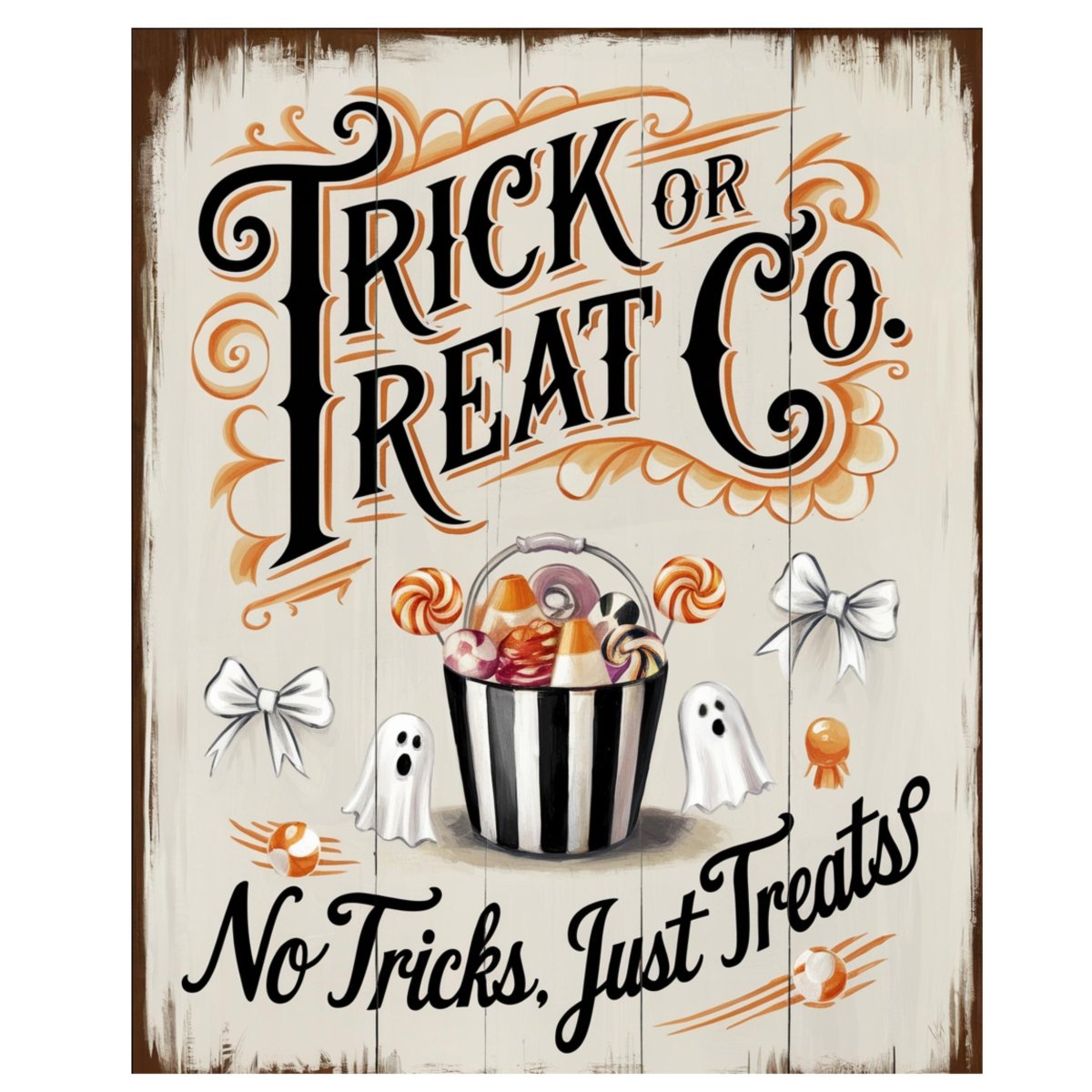 Shop For Trick or Treat Co, Just Treats Halloween Sign