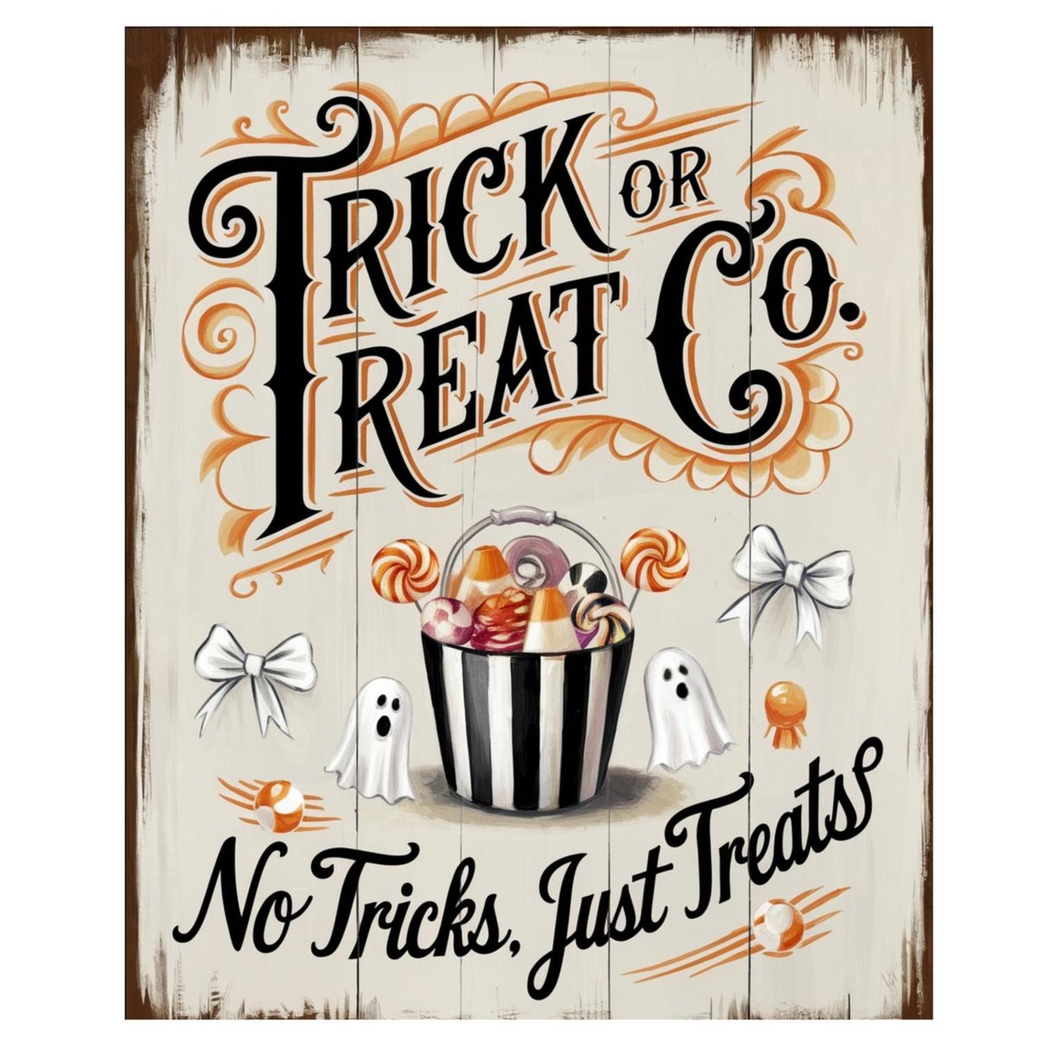 Shop For Trick or Treat Co, Just Treats Halloween Sign