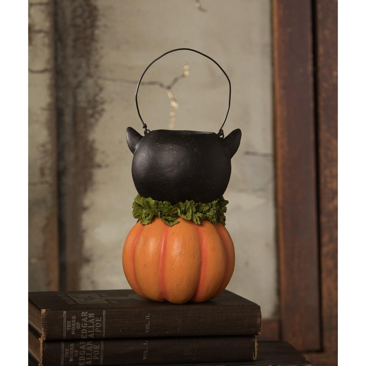 Shop For Vintage Black Cat in Pumpkin Bucket