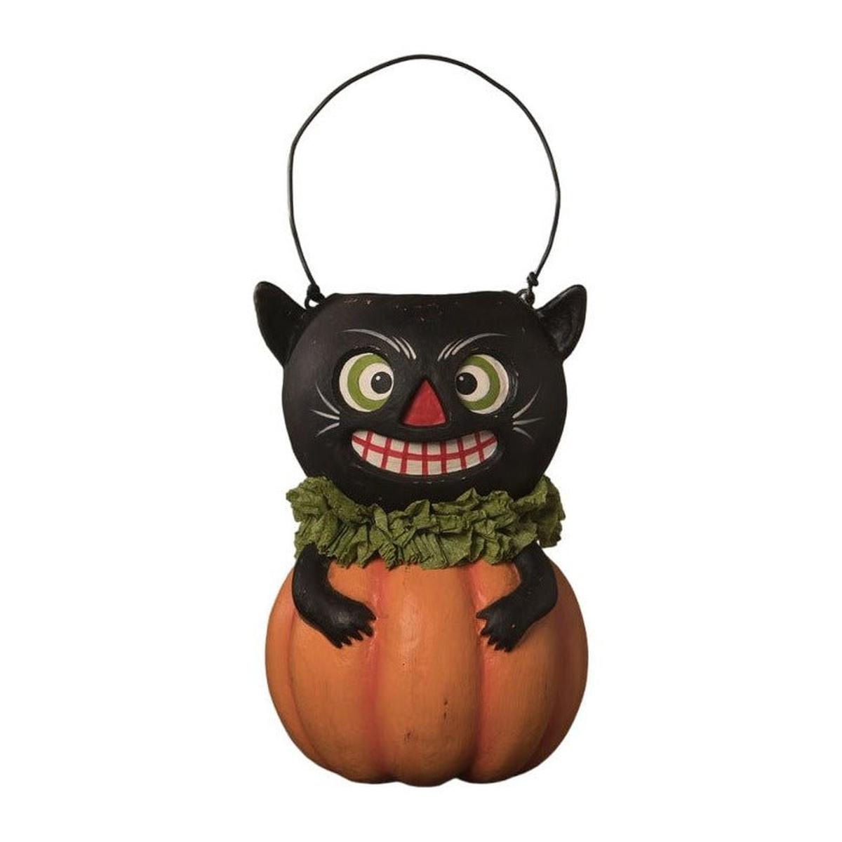 Shop For Vintage Black Cat in Pumpkin by Bethany Lowe Designs