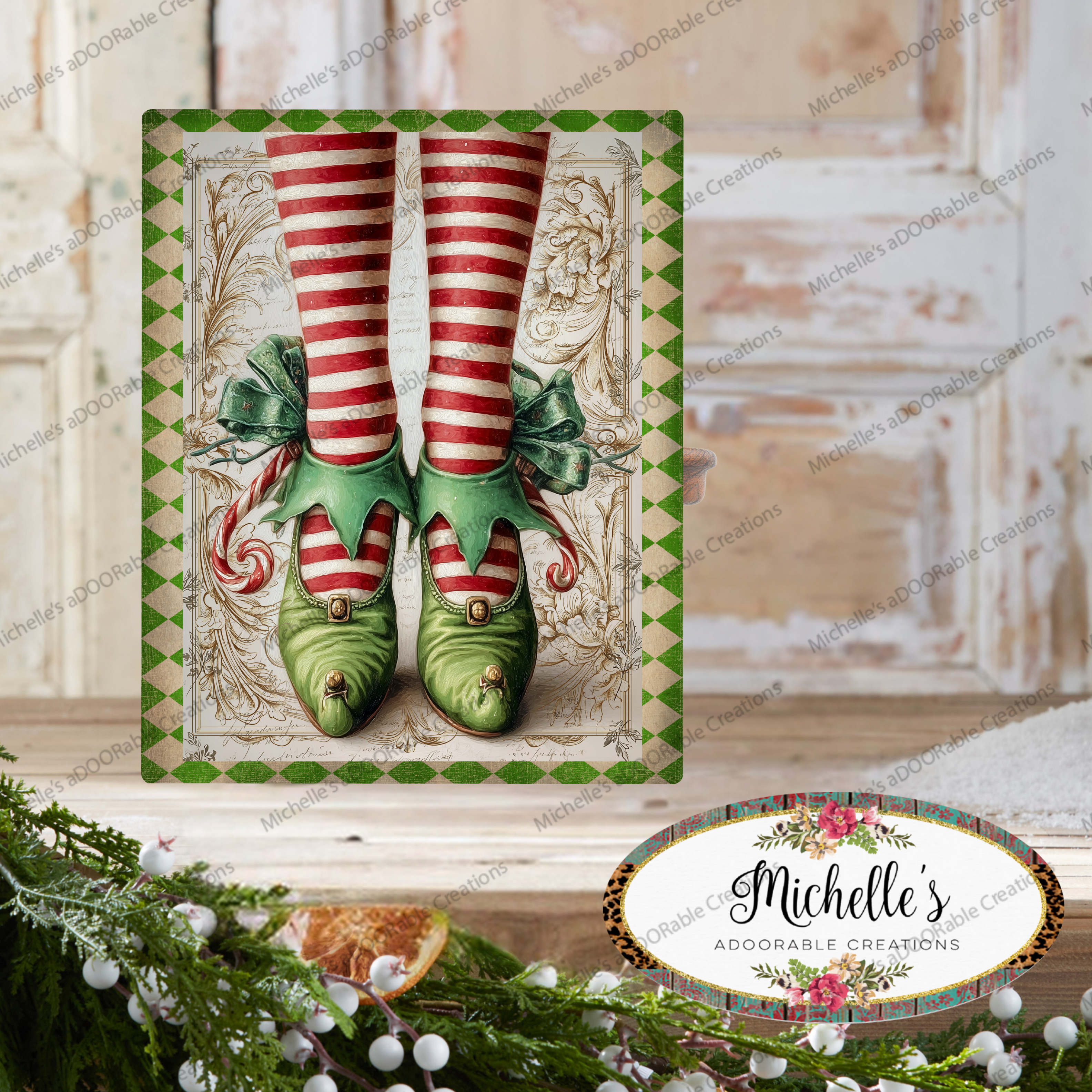 Shop For Vintage Elf Legs Metal Sign