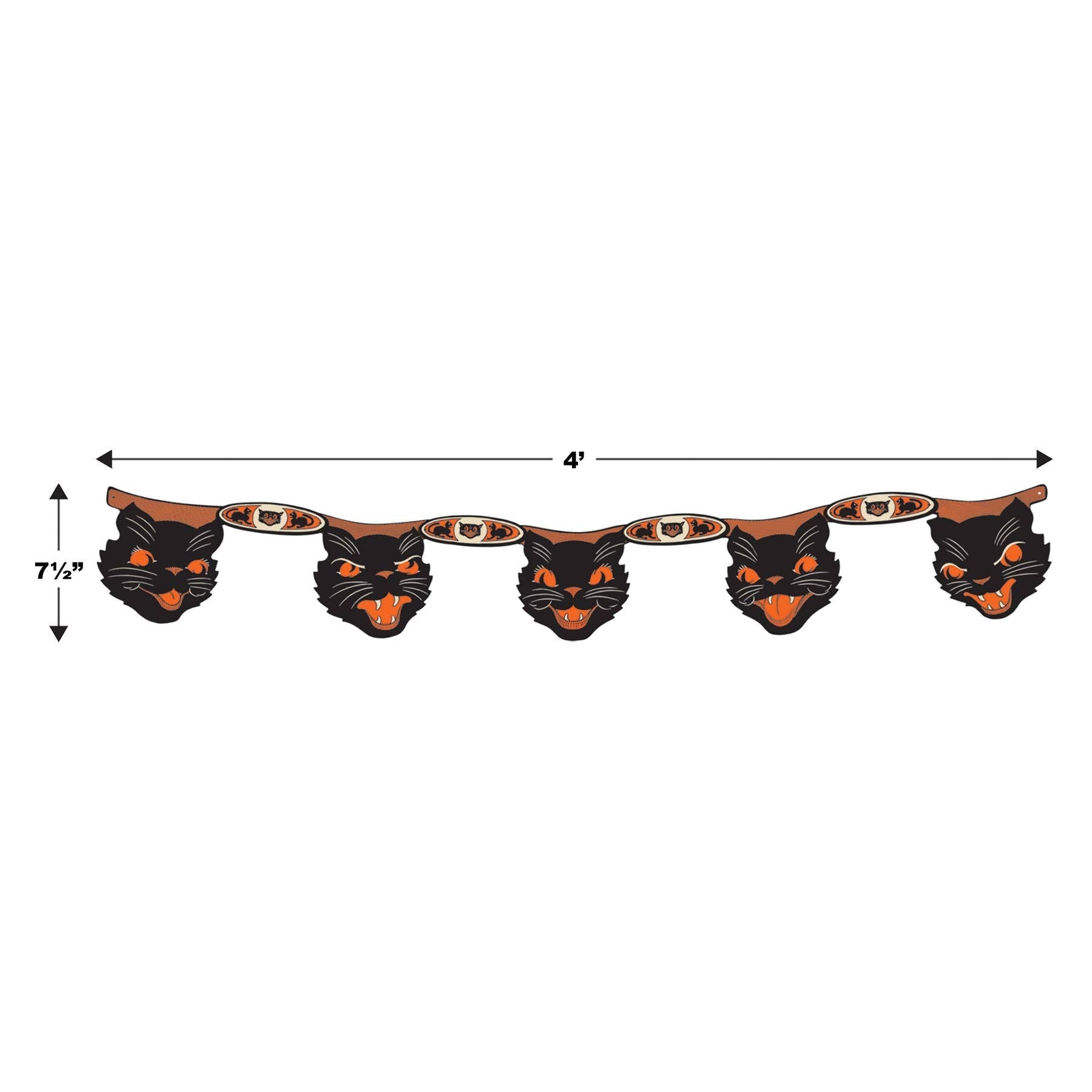 Shop For Vintage Halloween Jointed Cat Streamer