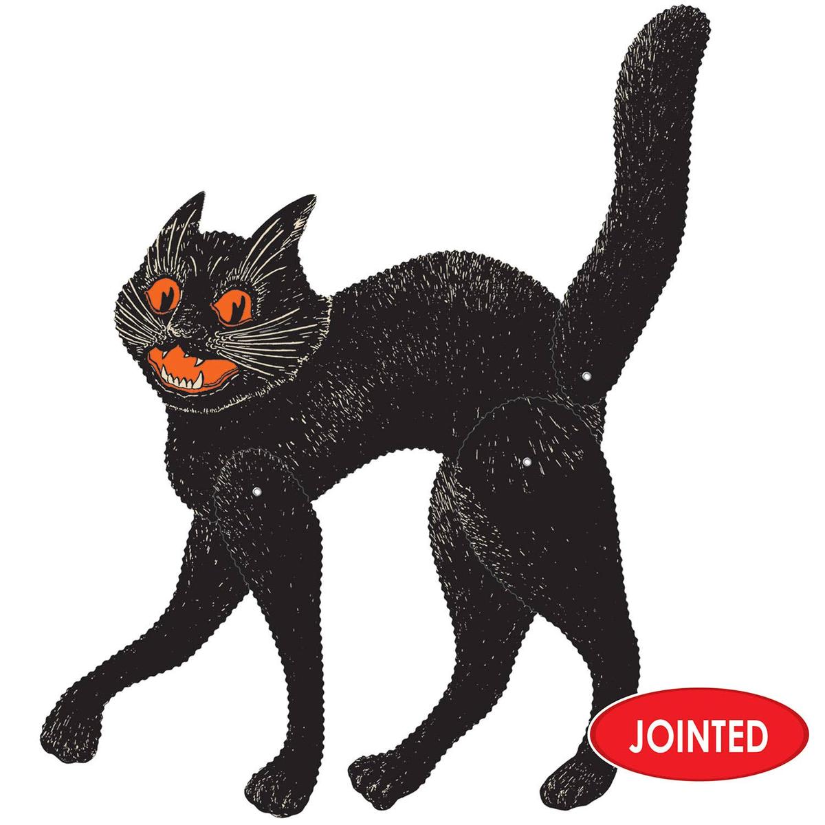 Shop For Vintage Halloween Jointed Scratch Cat