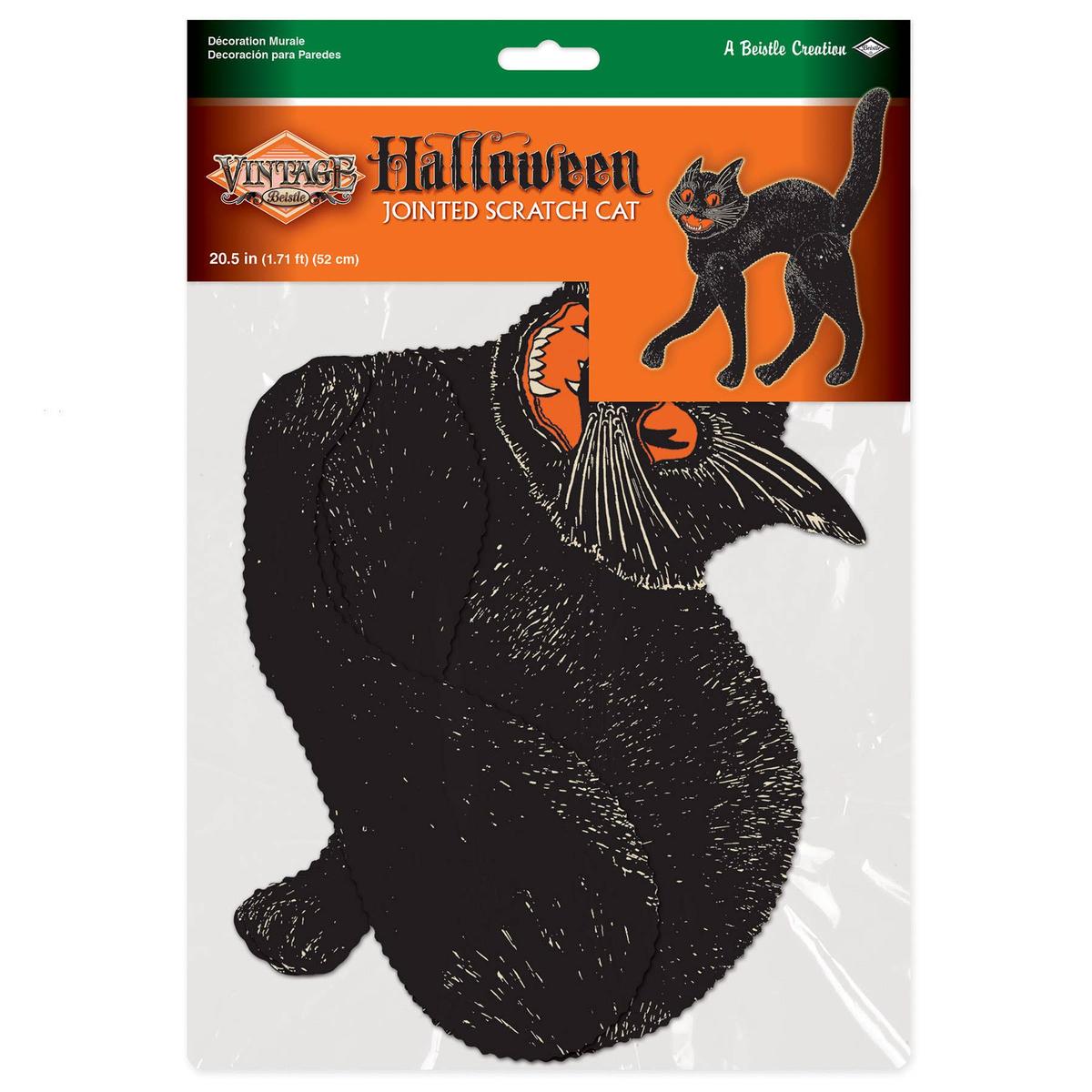 Shop For Vintage Halloween Jointed Scratch Cat