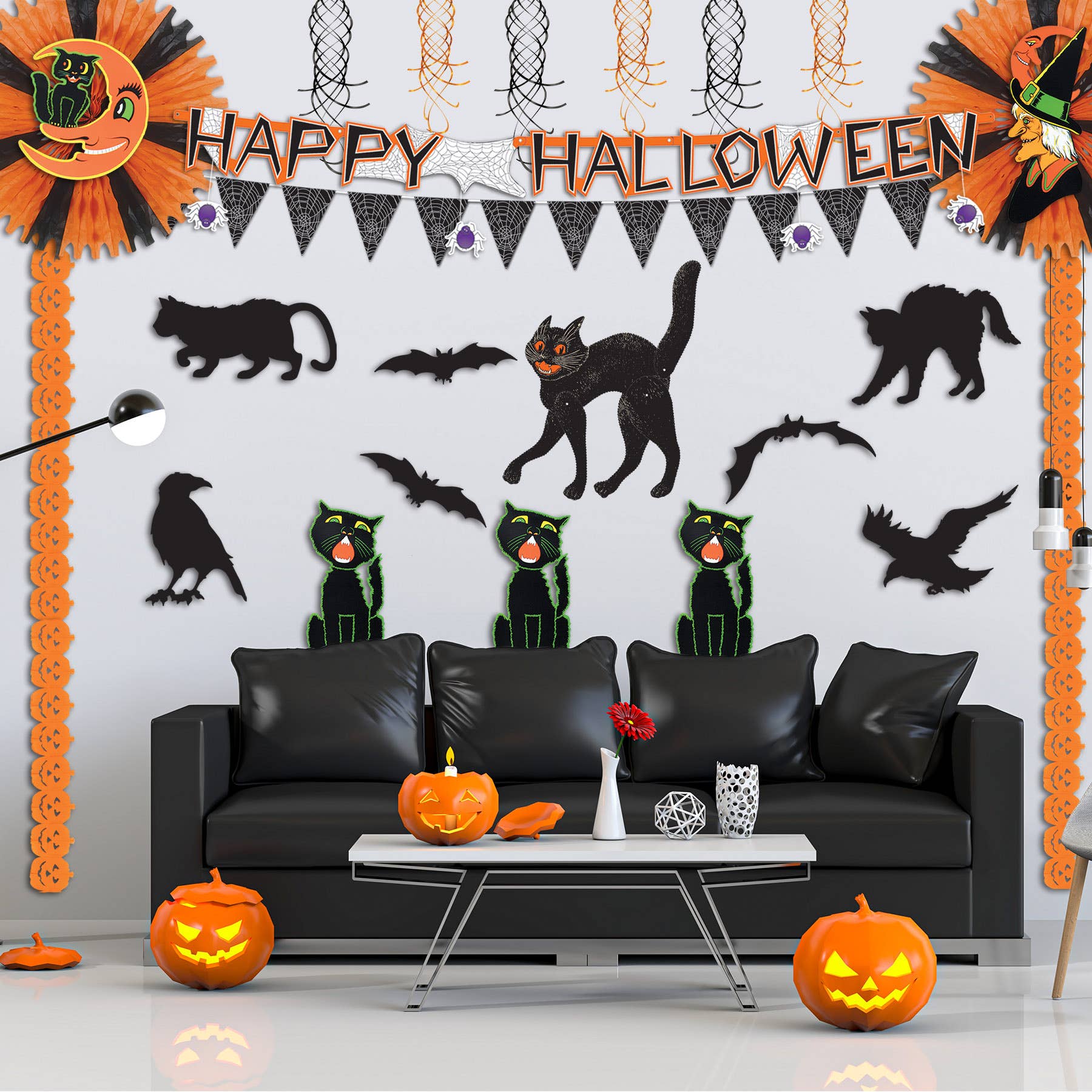 Shop For Vintage Halloween Jointed Scratch Cat