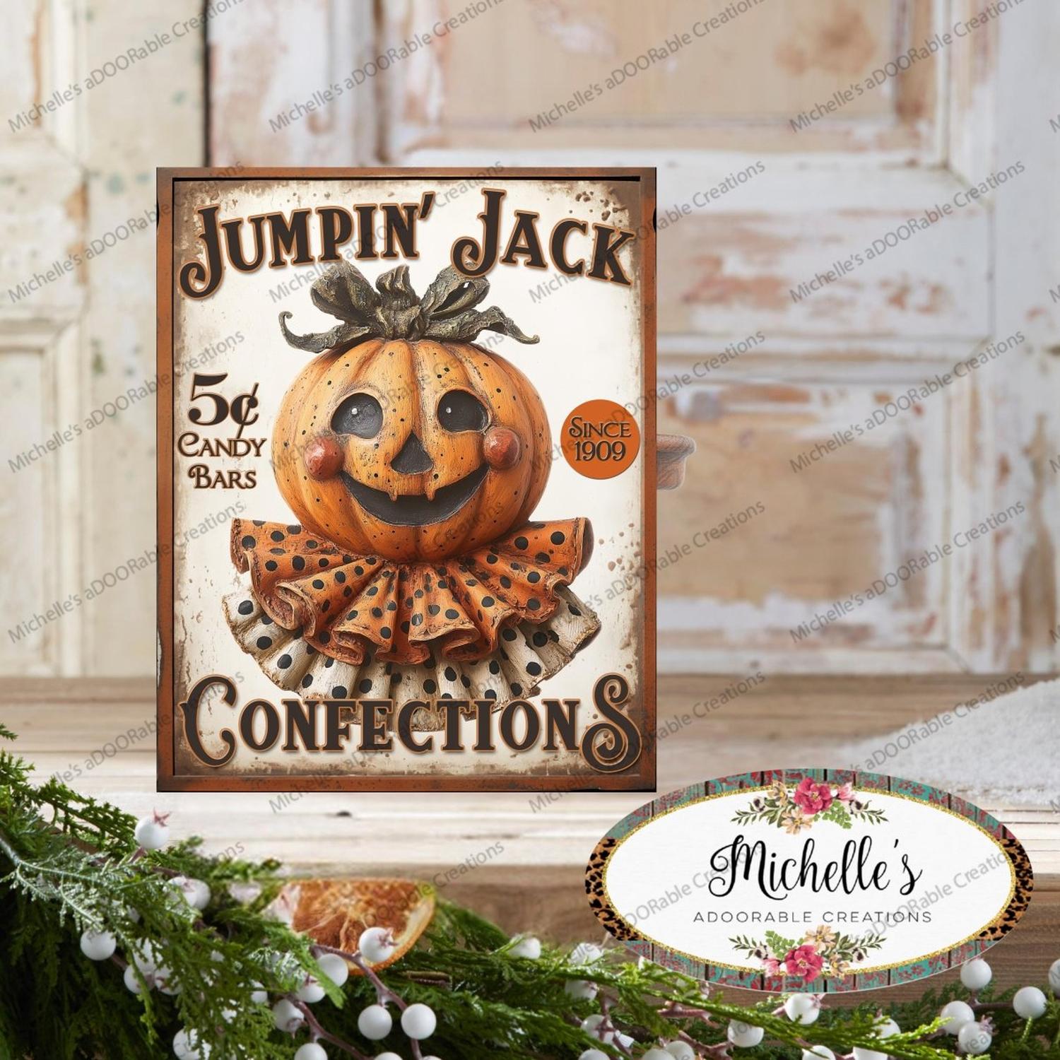 Shop For Vintage Halloween Jumpkin Jack Pumpkin Sign