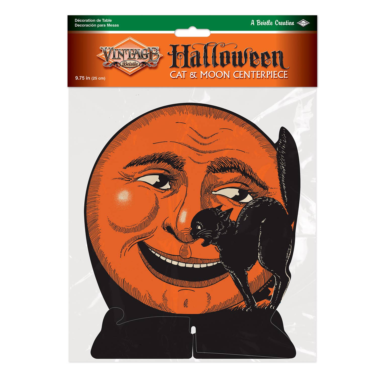 Shop For Vintage Halloween Tissue Paper Cat & Moon Centerpiece