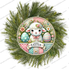 Shop For Vintage Happy Easter Lamb Round Sign