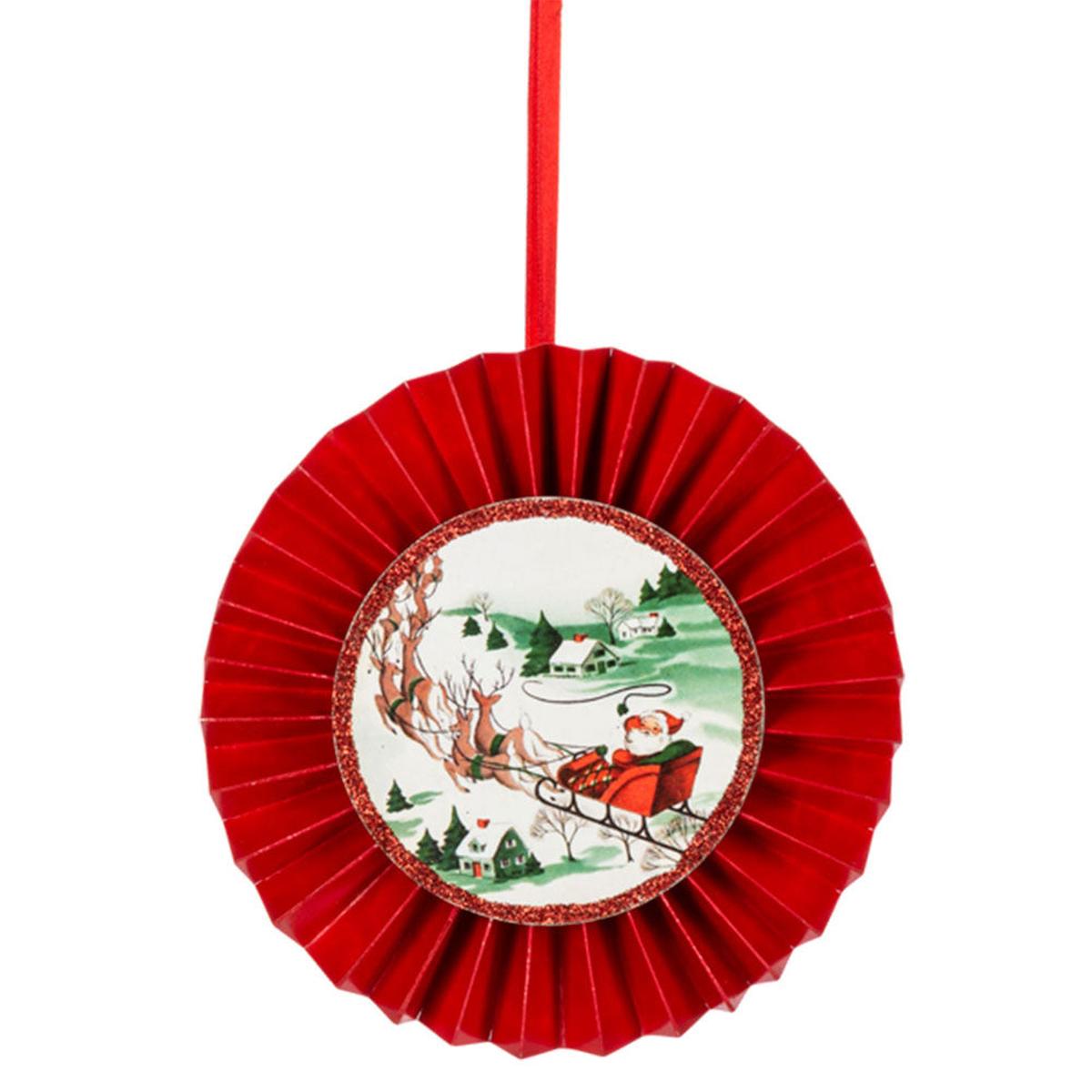 Shop For Vintage Holiday Disk Ornaments, Set of 3