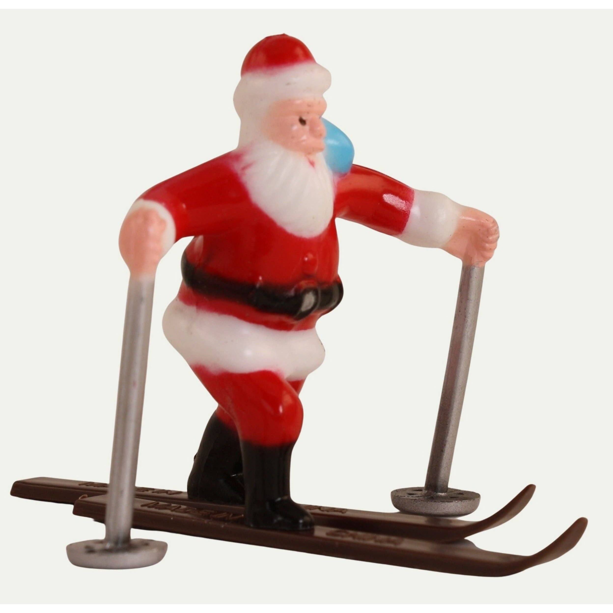 Shop For Vintage Santa Skiers, Set of 2