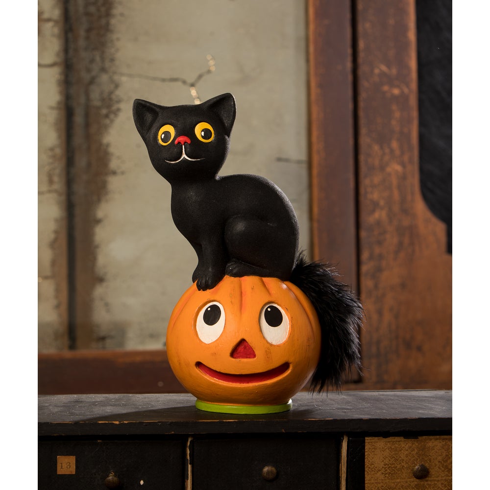 Shop For Vintage Seated Cat on Pumpkin