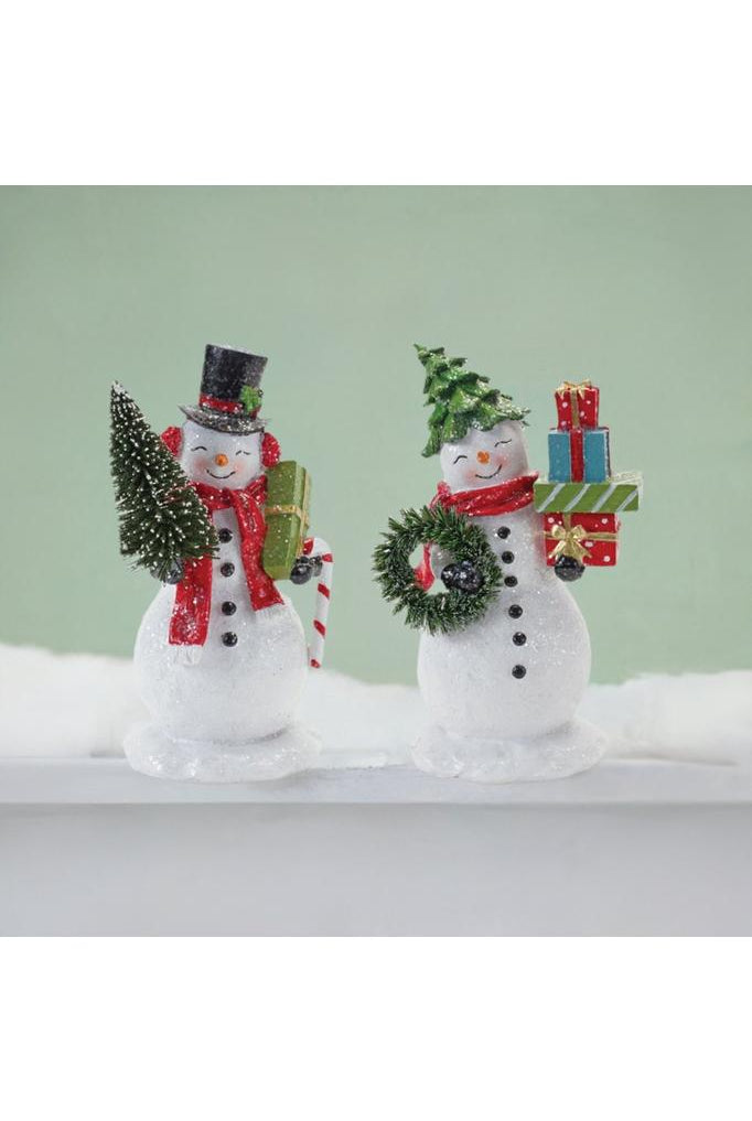 Shop For Vintage Snowman Couple Figurine (Set of 2) 87342DS