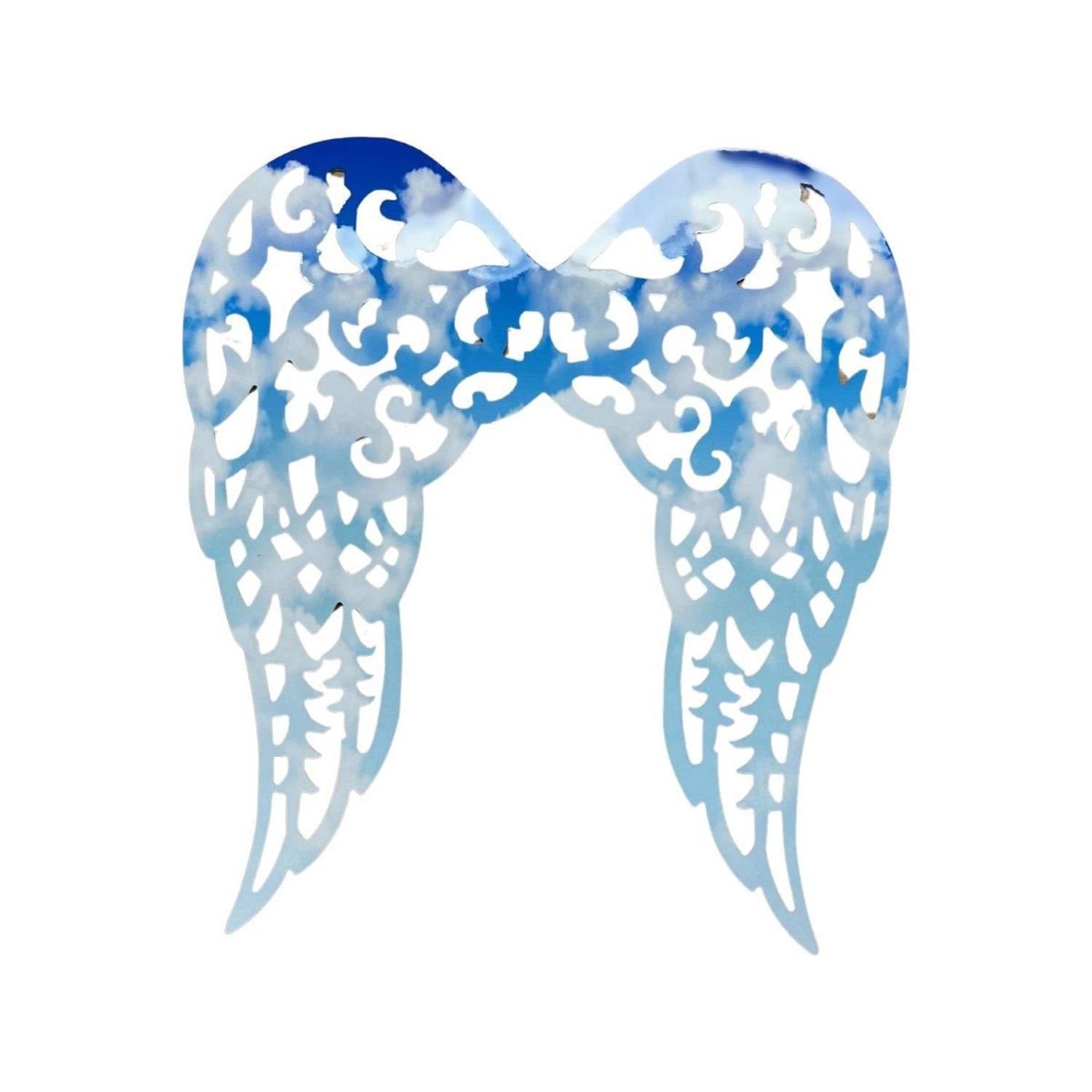 Shop For Waterproof Filigree Angel Wings: Blue Cloud Sky
