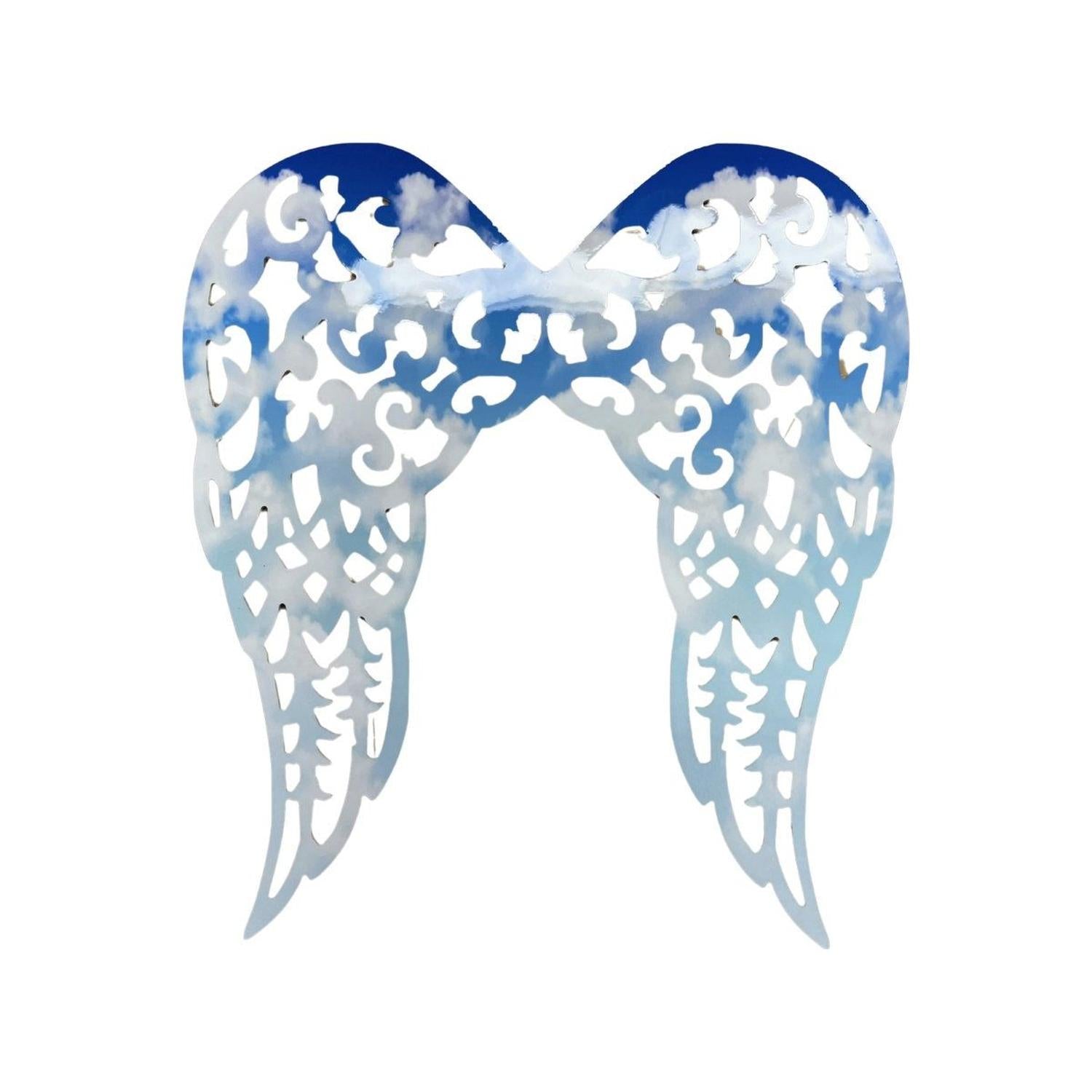 Shop For Waterproof Filigree Angel Wings: Blue Cloud Sky