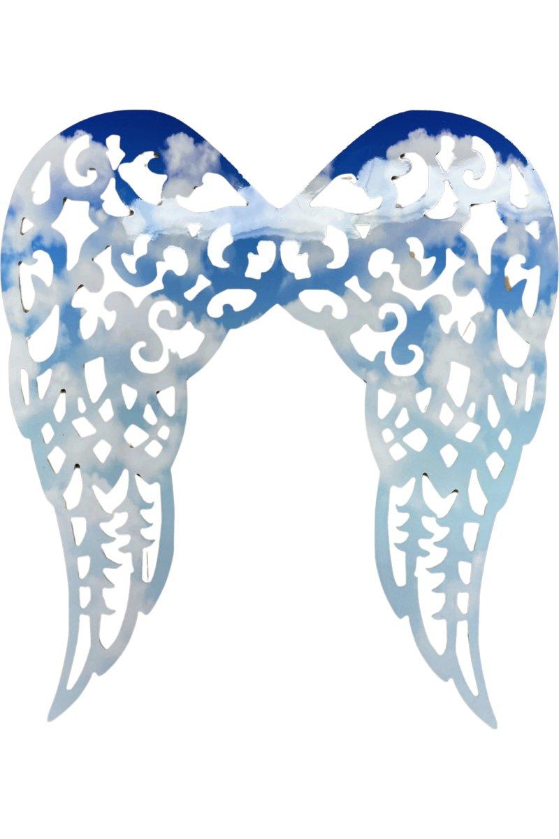 Shop For Waterproof Filigree Angel Wings: Blue Cloud Sky