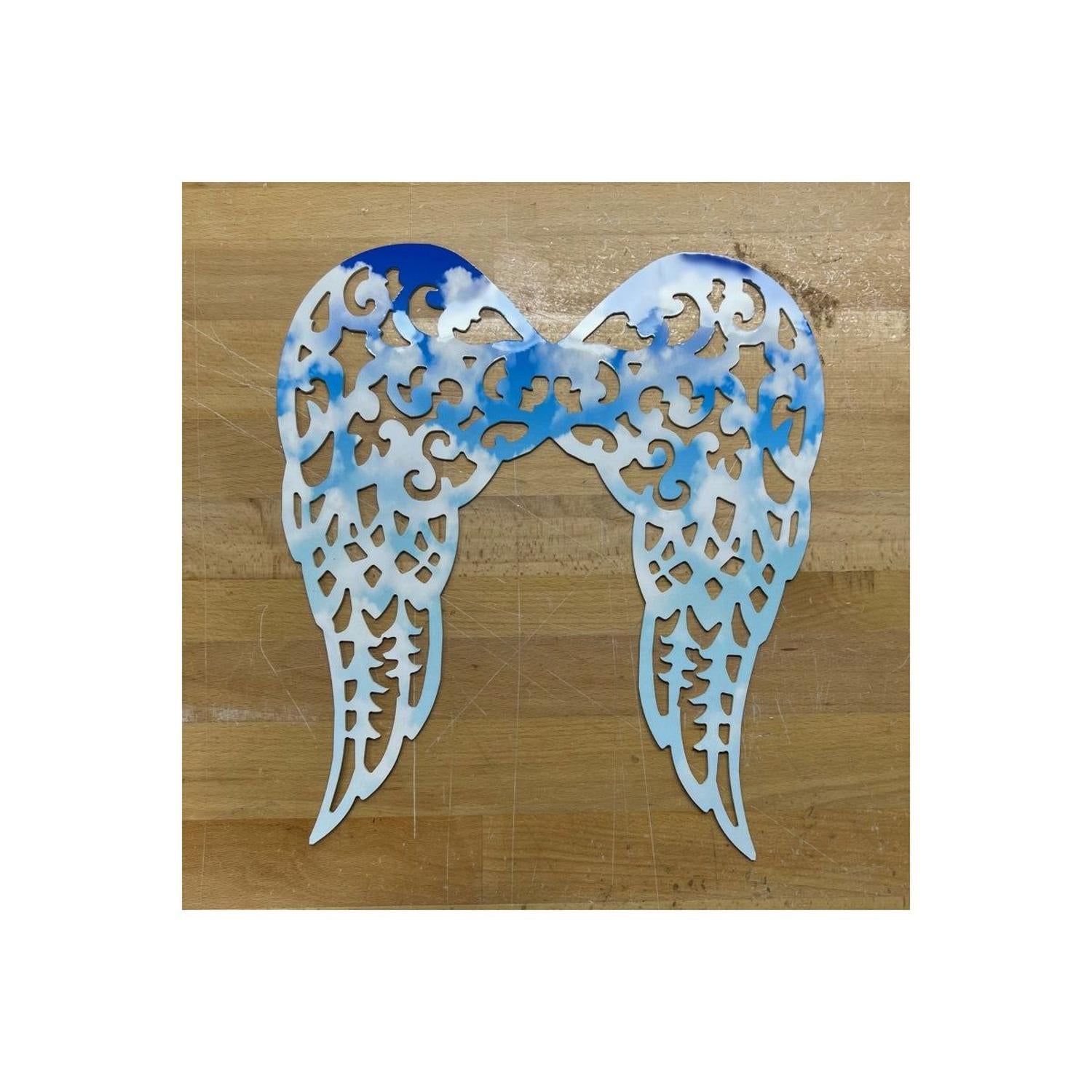 Shop For Waterproof Filigree Angel Wings: Blue Cloud Sky