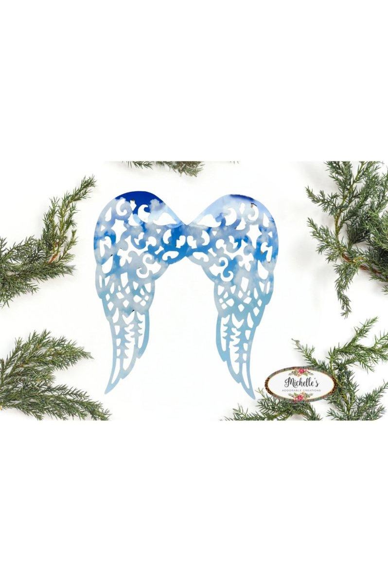 Shop For Waterproof Filigree Angel Wings: Blue Cloud Sky