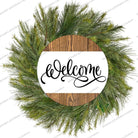 Shop For Welcome Faux Wood Round Sign