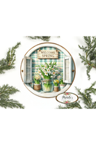 Shop For Welcome Spring Floral Metal Sign