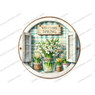 Shop For Welcome Spring Floral Metal Sign