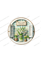 Shop For Welcome Spring Floral Metal Sign