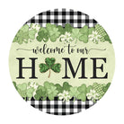 Shop For Welcome To Our Home Green Clover Sign