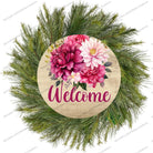 Shop For Welcome Watercolor Floral Round Sign
