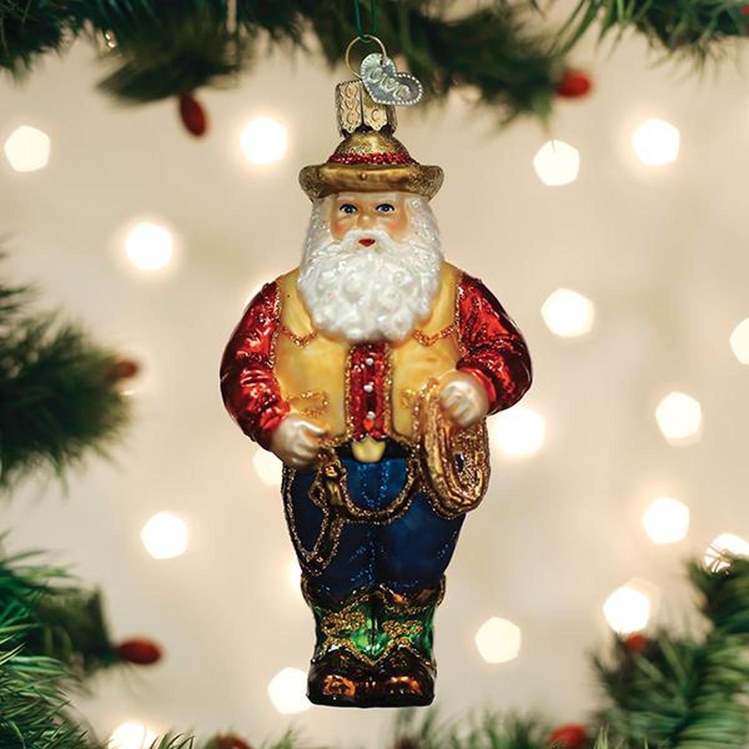 Shop For Western Santa Ornament