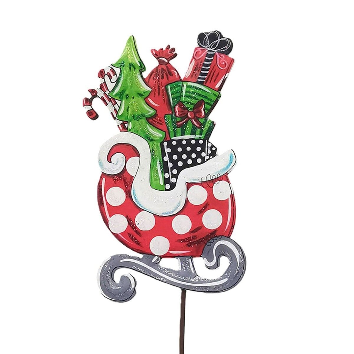 Shop For Whimsy Santa Sleigh (Stake/Hanger)