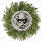 Shop For White Face Skull Top Hat Portrait Sign