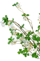 Shop For White Flower Clover Leaf Spray at Michelle's aDOORable Creations