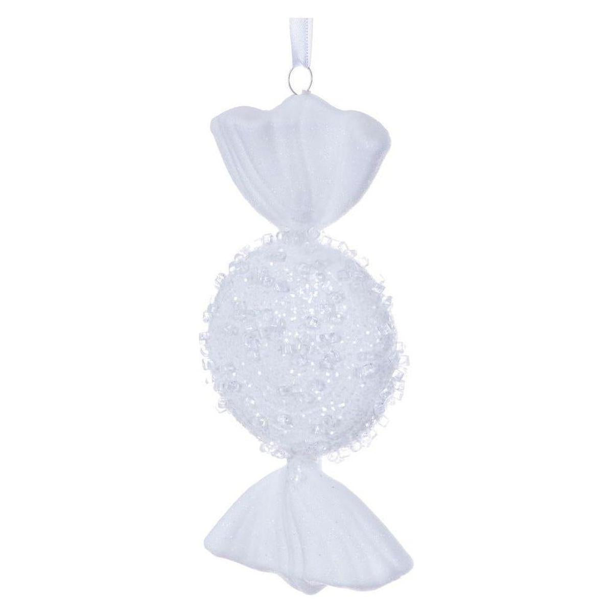 Shop For White Icy Sugar Flat Candy