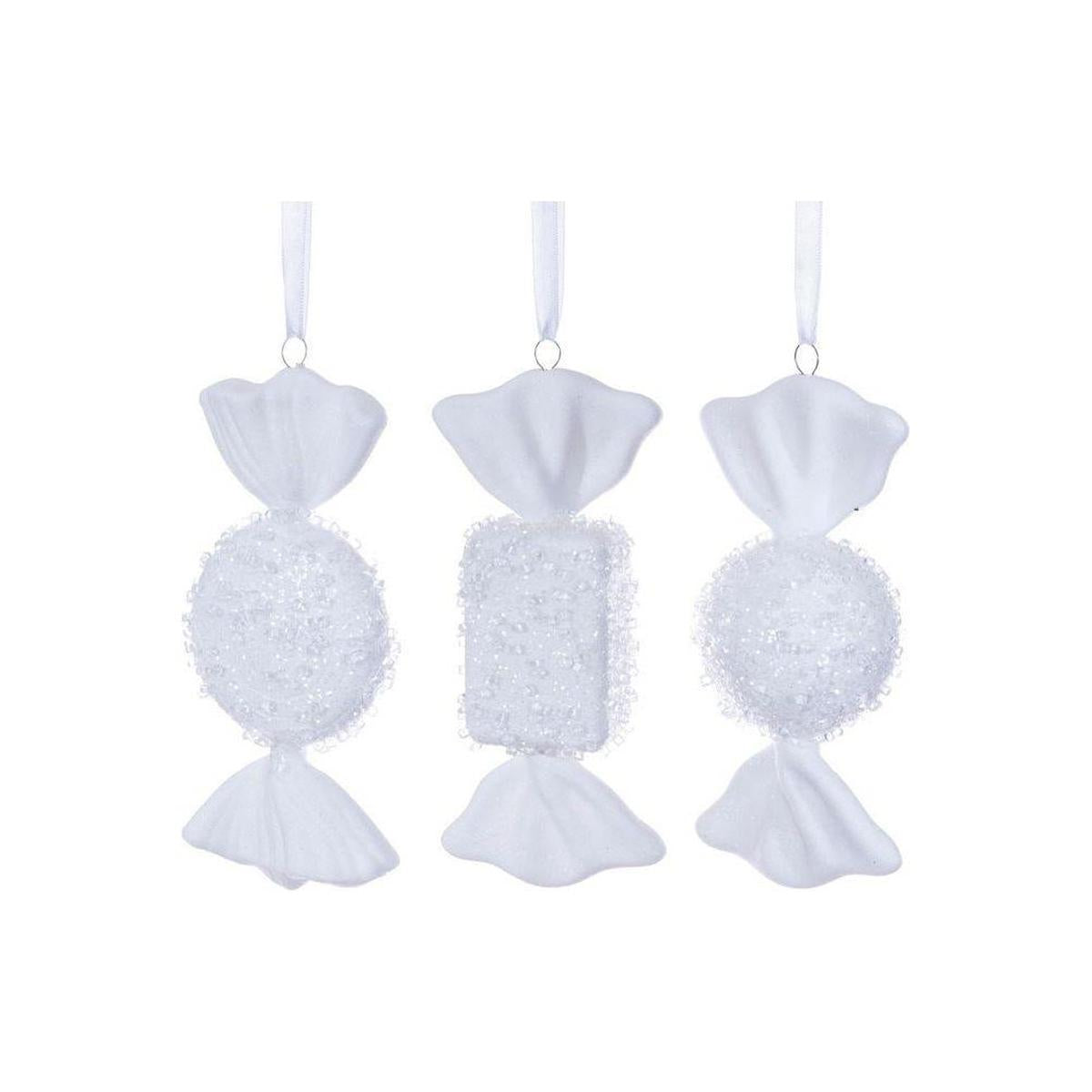 Shop For White Icy Sugar Flat Candy