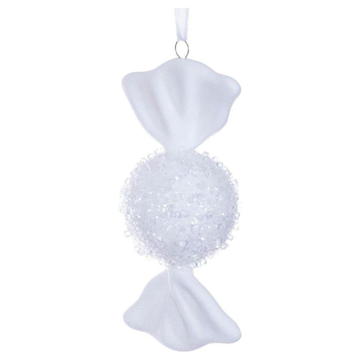 Shop For White Icy Sugar Flat Candy