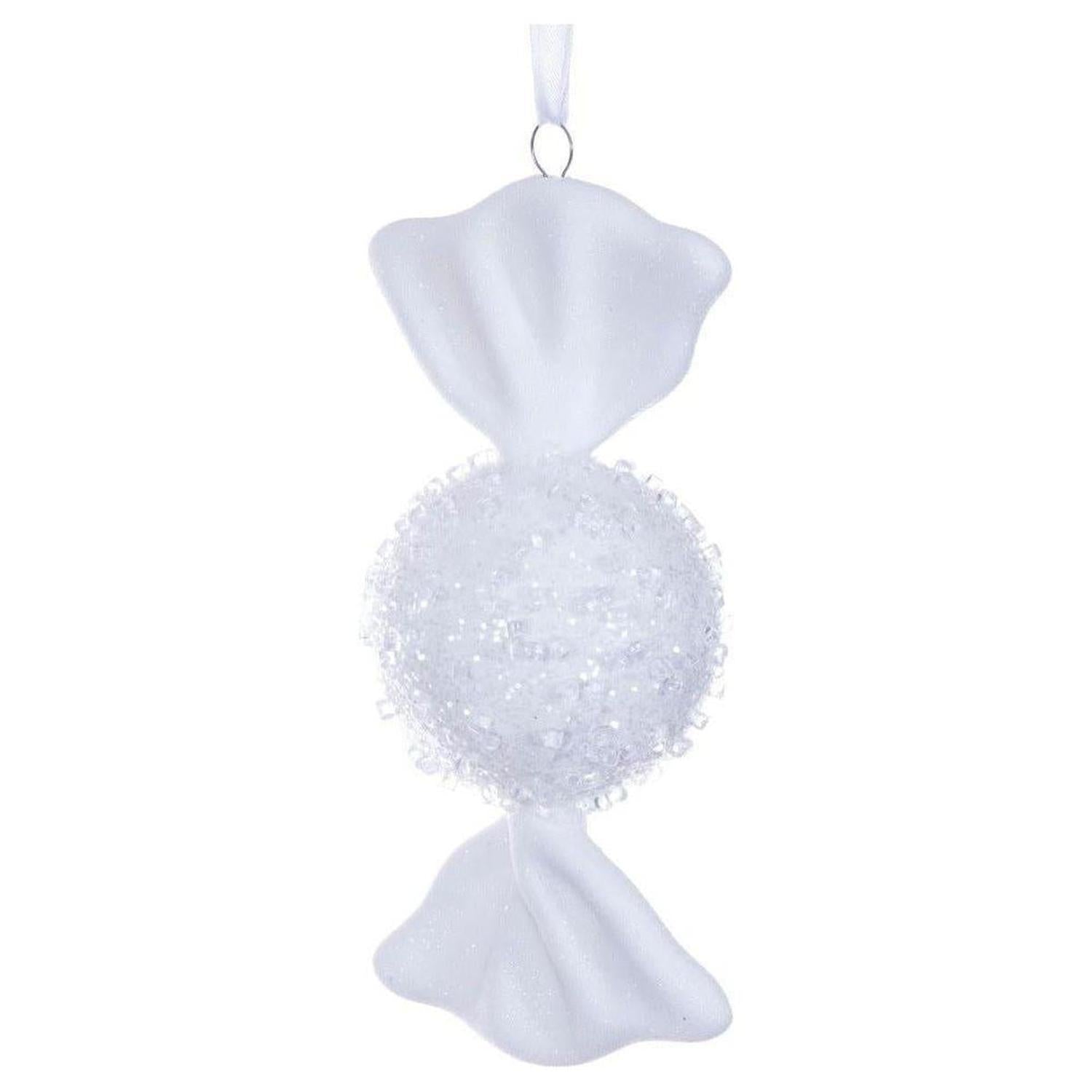 Shop For White Icy Sugar Flat Candy