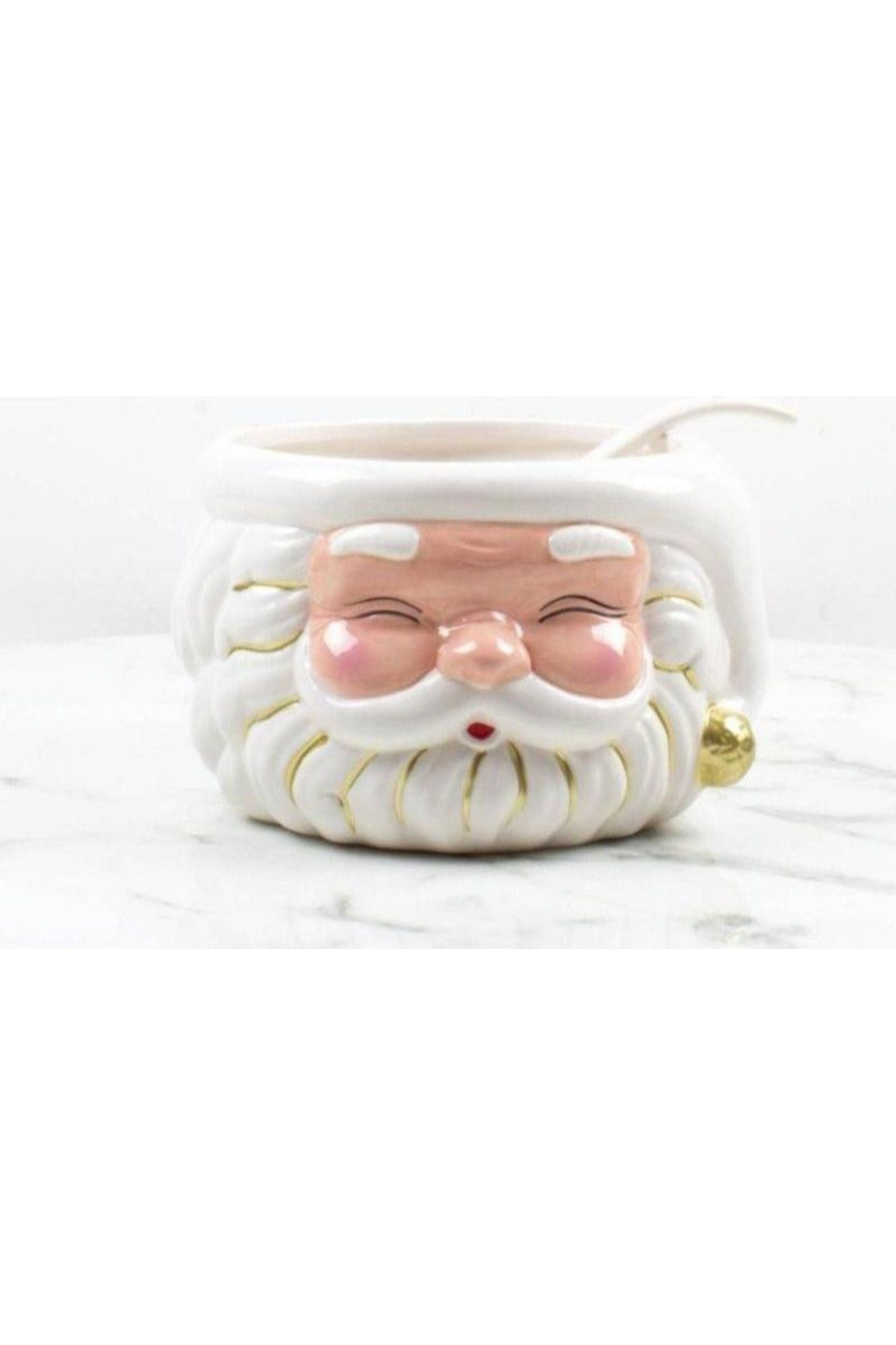 Shop For White Santa Punch Bowl & Ladle