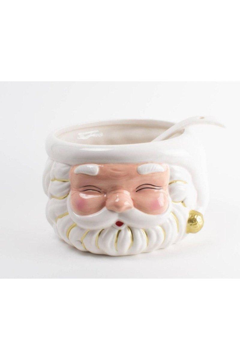 Shop For White Santa Punch Bowl & Ladle