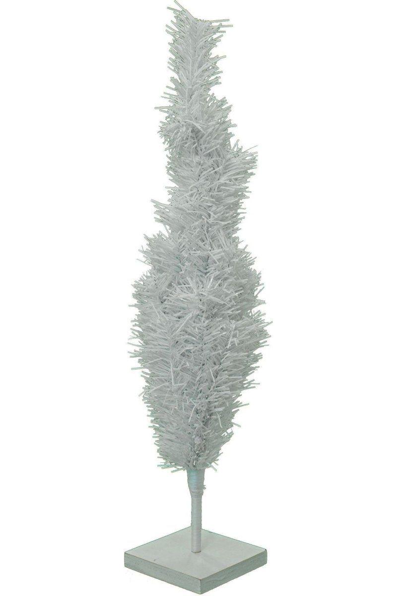 Shop For White Tinsel Christmas Tree