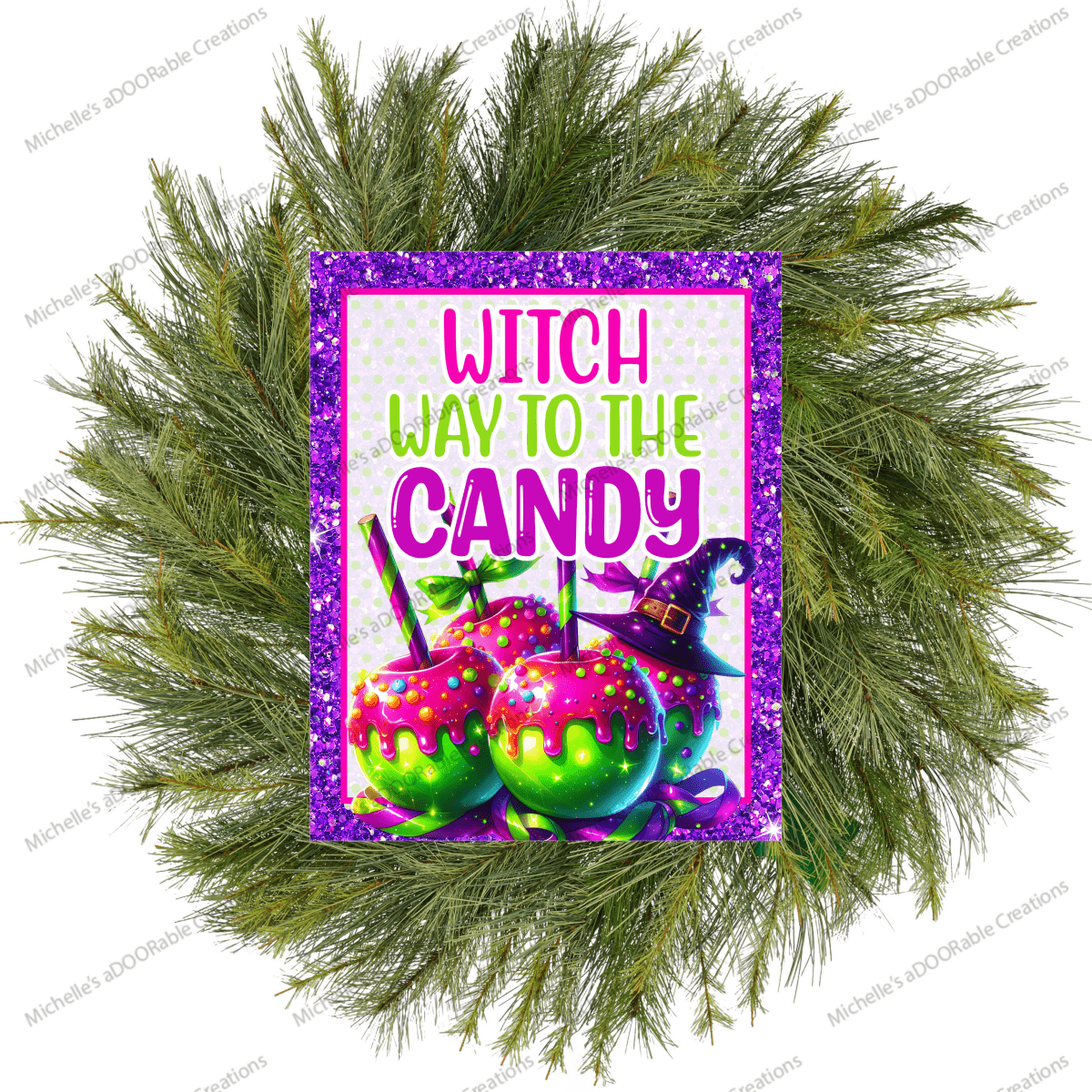 Shop For Witch Way To The Candy Apple Sign