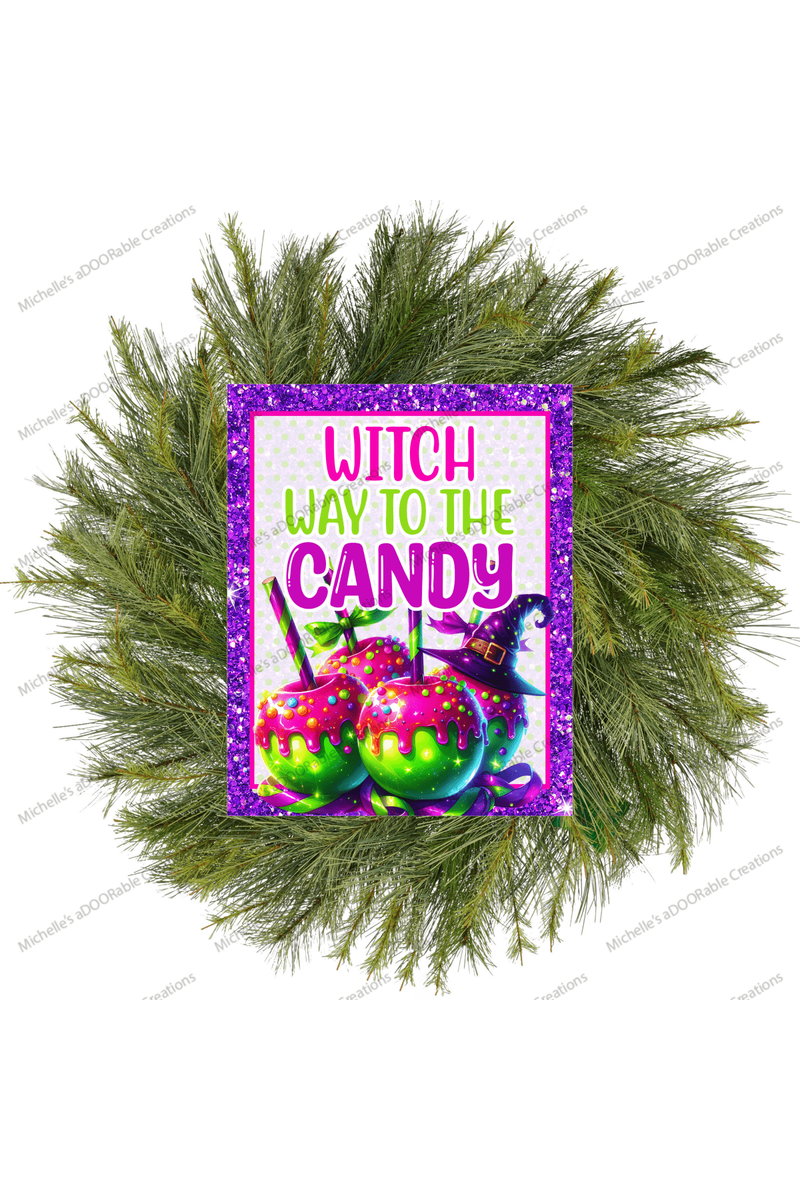 Shop For Witch Way To The Candy Apple Sign