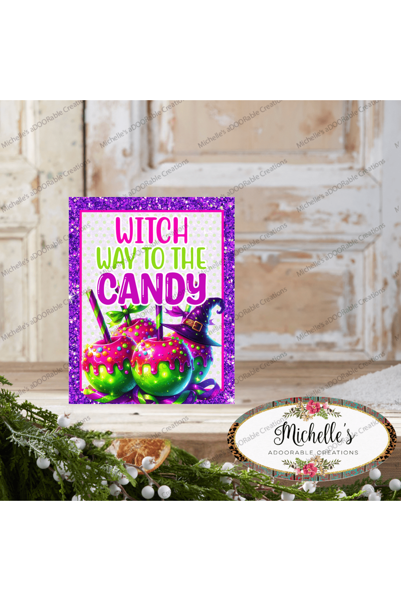 Shop For Witch Way To The Candy Apple Sign