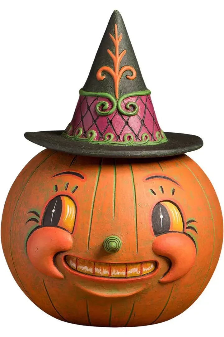 Shop For Witchy Orange - O - Weena Halloween Container at Michelle's aDOORable Creations