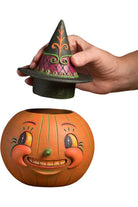 Shop For Witchy Orange - O - Weena Halloween Container at Michelle's aDOORable Creations