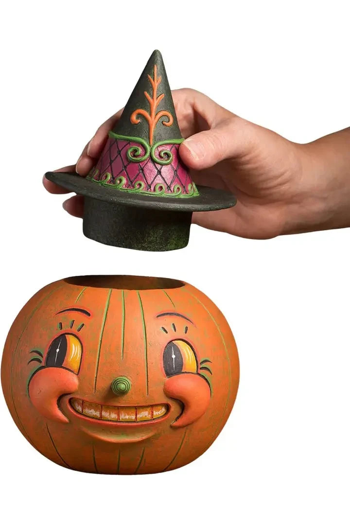 Shop For Witchy Orange - O - Weena Halloween Container at Michelle's aDOORable Creations