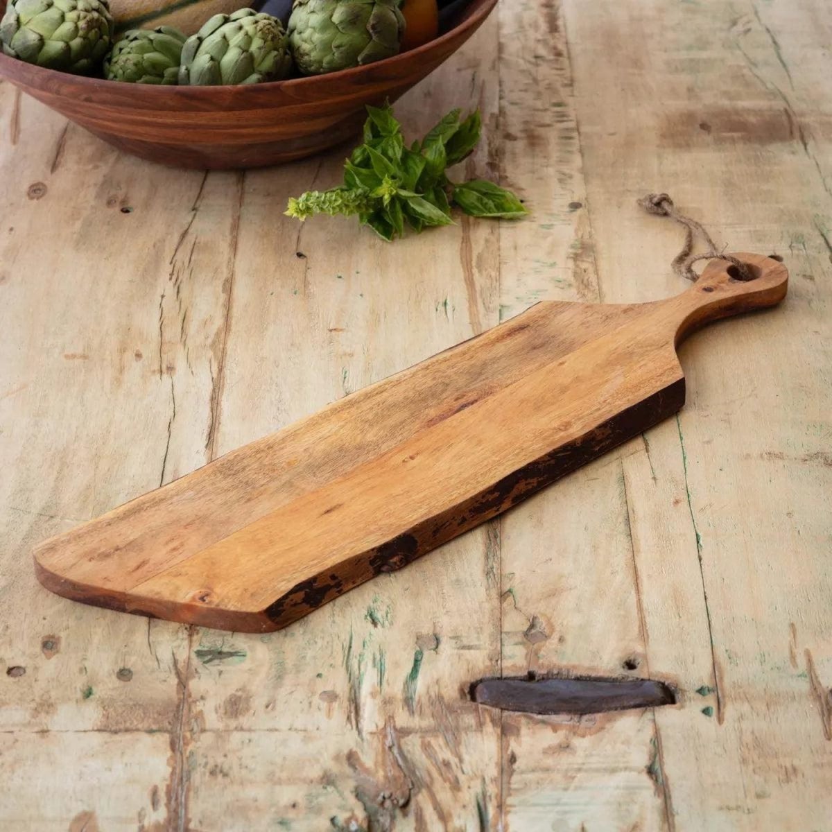 Shop For Wooden Live Edge Baguette Board
