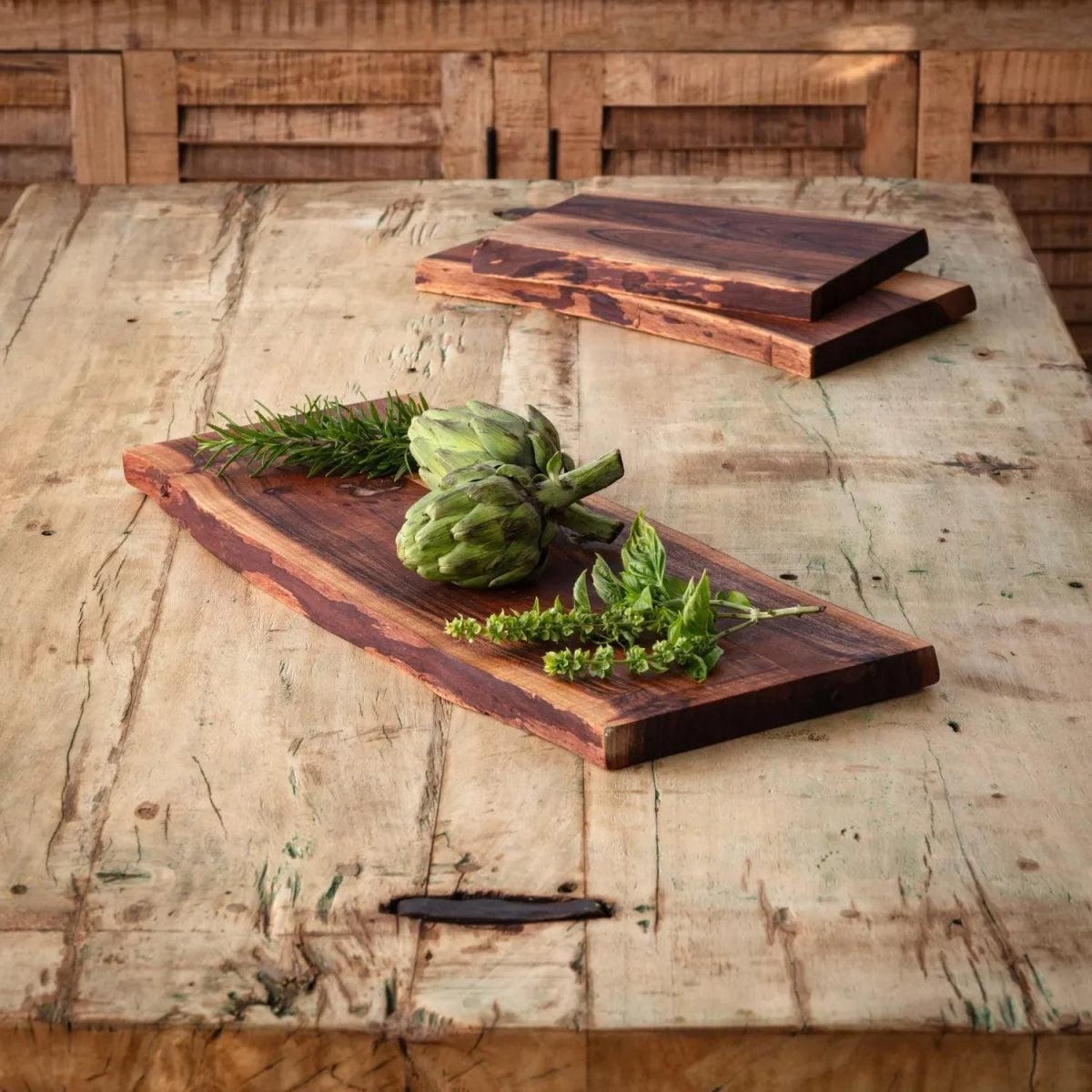 Shop For Wooden Live Edge Chopping Board, Large