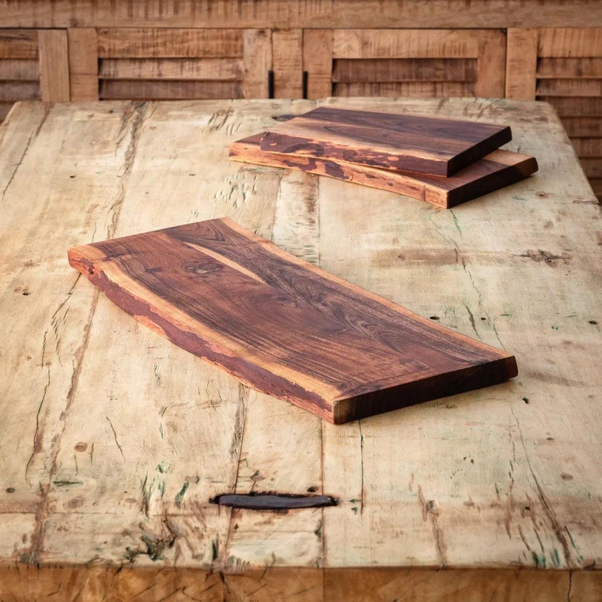 Shop For Wooden Live Edge Chopping Board, Large