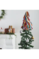 Shop For Wool Tree Topper, Multicolor Fringe at Michelle's aDOORable Creations